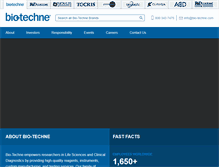 Tablet Screenshot of bio-techne.com